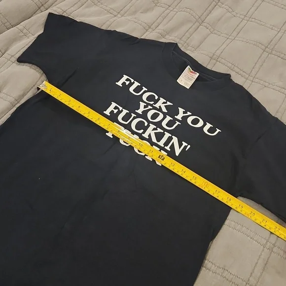 Bold Statement Black Graphic Tee Size M, Can Be Unisex! - Picture 5 of 6